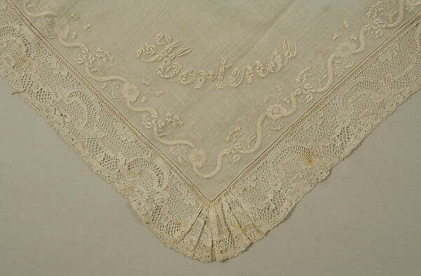 Handkerchief, linen, Belgian