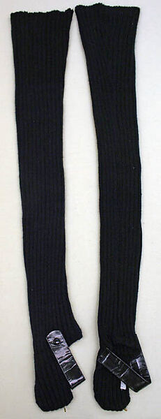 Leggings, Attributed to Yves Saint Laurent (French (born Algeria) Oran 1936–2008 Paris), wool, leather, French 