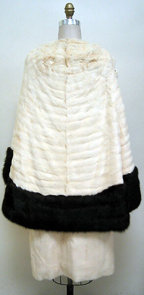 Evening wrap, fur, American or European