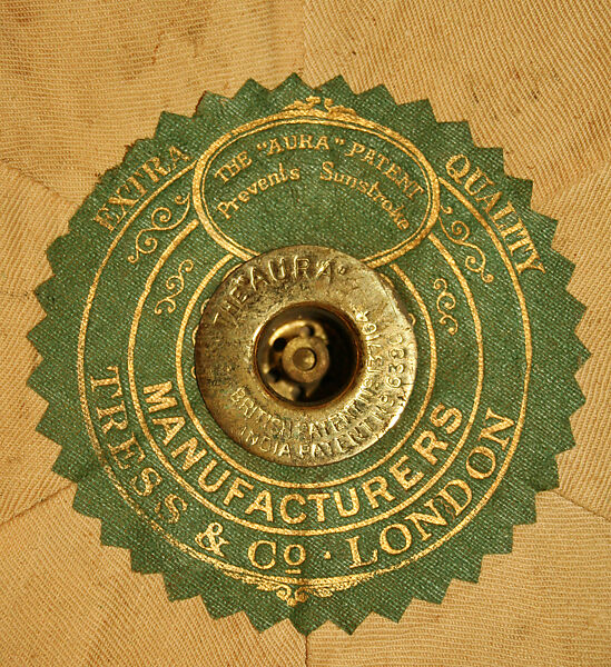 Helmet, cotton, wool, leather, British