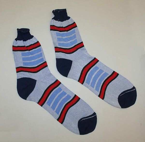 Socks, rayon, nylon, cotton, American
