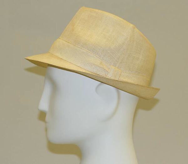 Fedora, linen, nylon, French