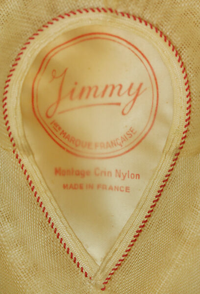 Fedora, linen, nylon, French