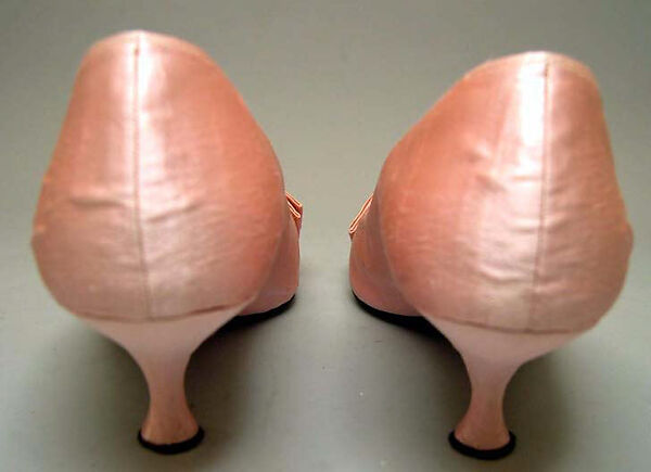 Pumps, Roger Vivier (French, 1913–1998), silk, leather, French