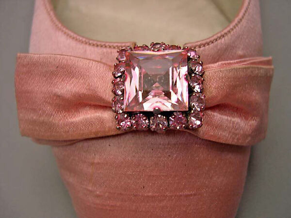 Pumps, Roger Vivier (French, 1913–1998), silk, leather, French