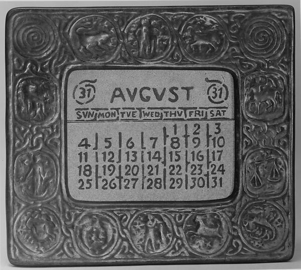 Calendar, Designed by Louis C. Tiffany (American, New York 1848–1933 New York), Bronze, American 