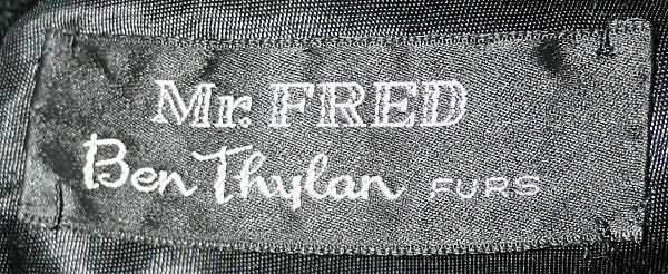 Coat, fur, American or European