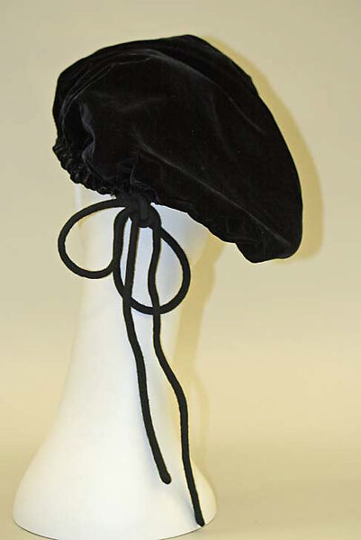 Beret, Paulette (French), cotton, wool, French