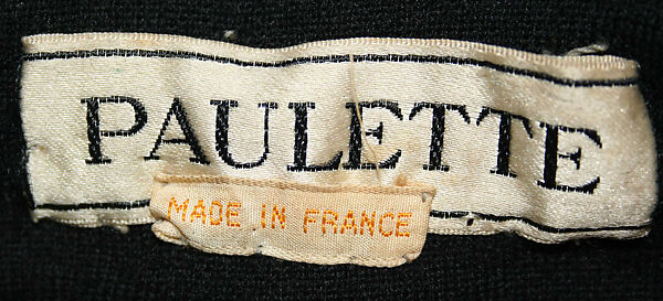 Beret, Paulette (French), cotton, wool, French
