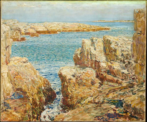 Coast Scene, Isles of Shoals, Childe Hassam (American, Dorchester, Massachusetts 1859–1935 East Hampton, New York), Oil on canvas, American 