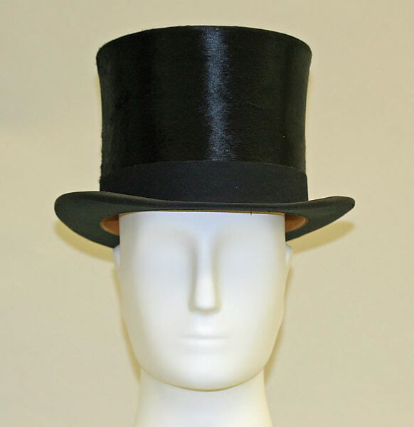 Top hat, F. R. Tripler &amp; Co. (American), silk, leather, wool, British 