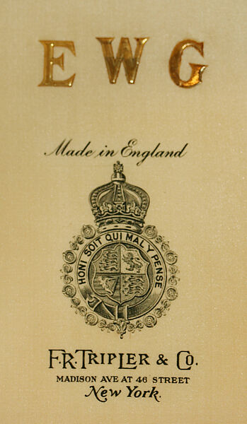 Top hat, F. R. Tripler &amp; Co. (American), silk, leather, wool, British