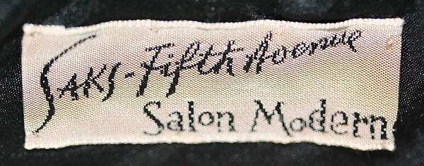 Hat, Salon Moderne, Saks Fifth Avenue (American), [no medium available], American