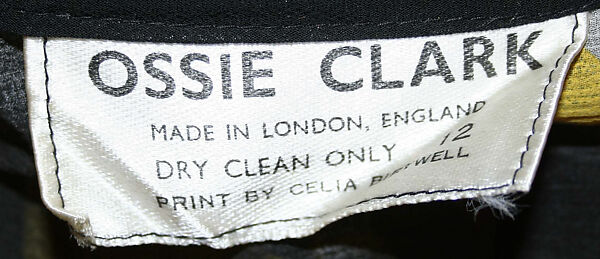 Evening blouse, Ossie Clark (British, Oswaldtwistle 1942–1996 London), synthetic fiber, British