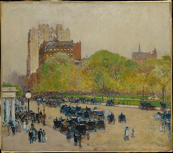 Childe Hassam - Spring Morning in the Heart of the City - American