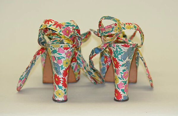 Shoes, cotton, leather, Italian