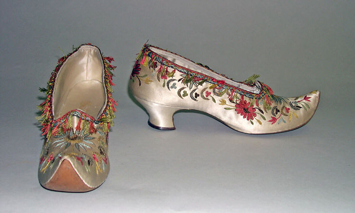 Shoes, Hellstern and Sons (French), silk, French 