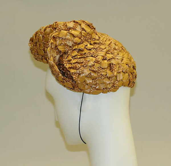 Hat, Rose Valois (French), straw, French