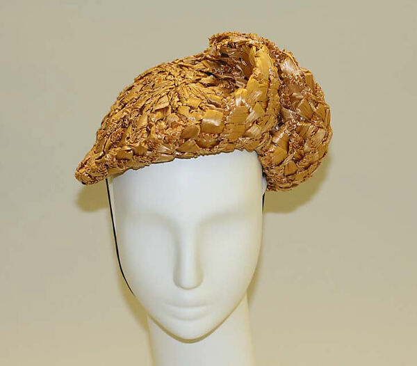 Hat, Rose Valois (French), straw, French 