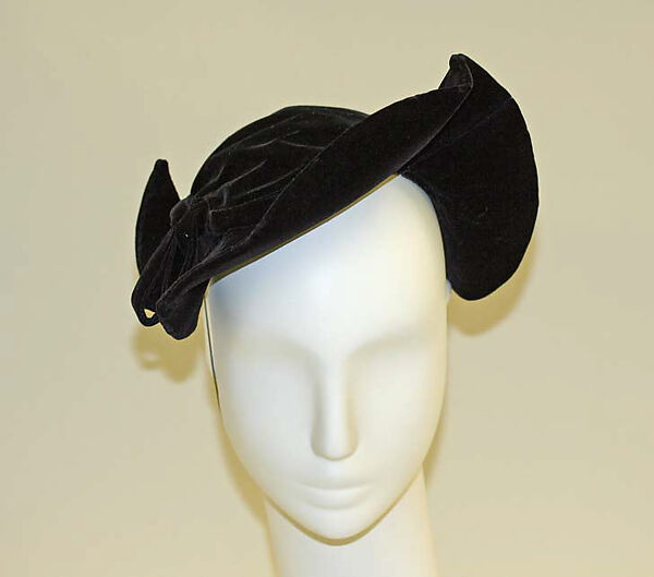 Hat, Rose Valois (French), silk, French 