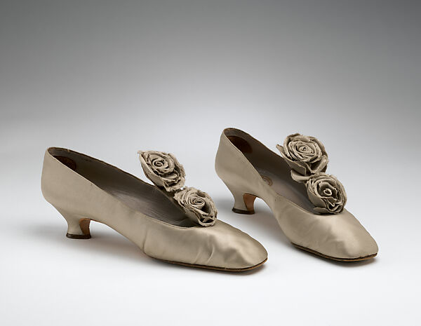 Evening pumps, House of Dior (French, founded 1946), silk, leather, French 