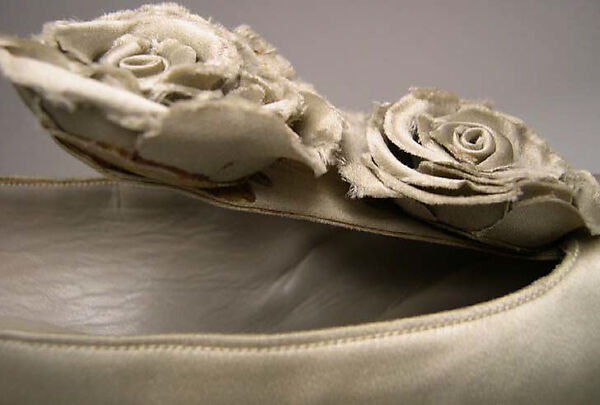 Evening pumps, House of Dior (French, founded 1946), silk, leather, French