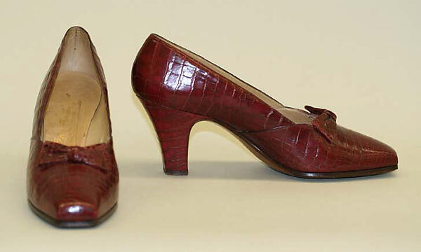 Pumps, Netch and Frater (French), leather, French 