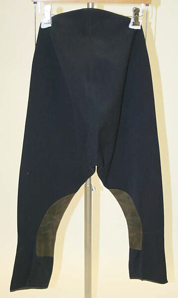 Riding habit, wool, leather, British