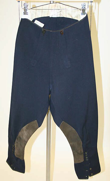 Riding habit, wool, leather, British