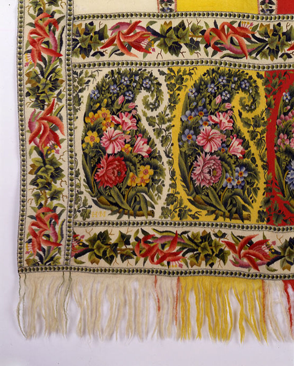 Shawl, wool, Russian