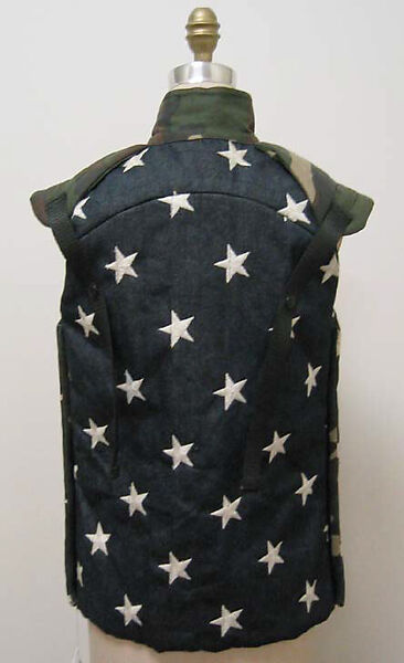 Vest, Claude Sabbah (American, born Morroco), cotton, synthetic, American