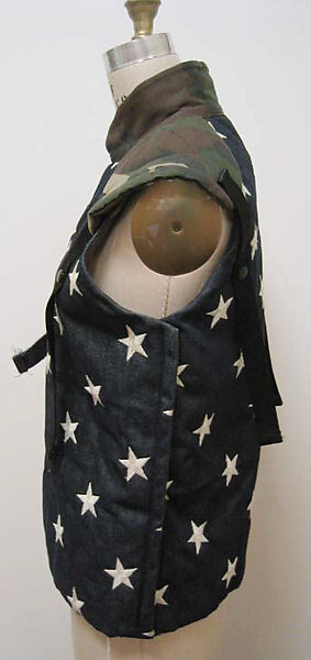 Vest, Claude Sabbah (American, born Morroco), cotton, synthetic, American