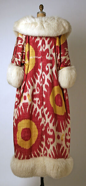 Evening coat, Maximilian, silk, fur, American