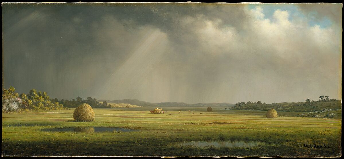 Newburyport Meadows, Martin Johnson Heade (1819–1904), Oil on canvas, American 