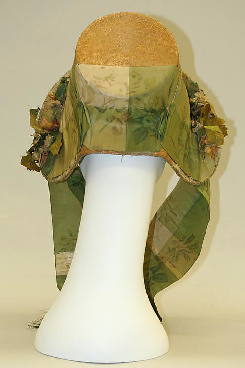 Bonnet, straw, American or European