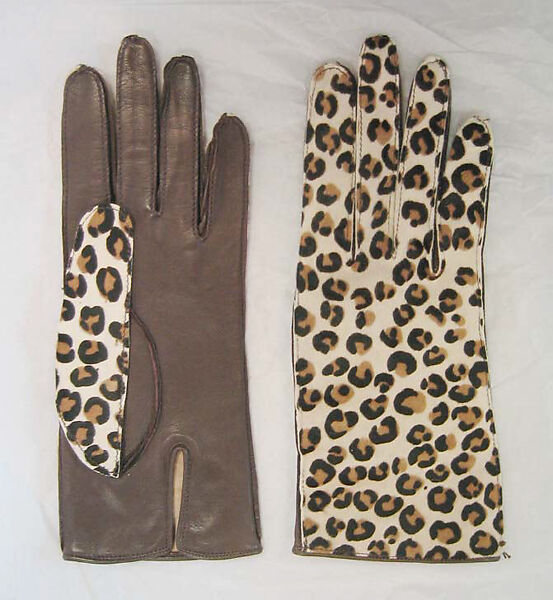 Ensemble, Azzedine Alaïa (French (born Tunisia), Tunis 1935–2017 Paris), a,b) synthetic/wool blend; c) leather, metal; d,e) leather, French