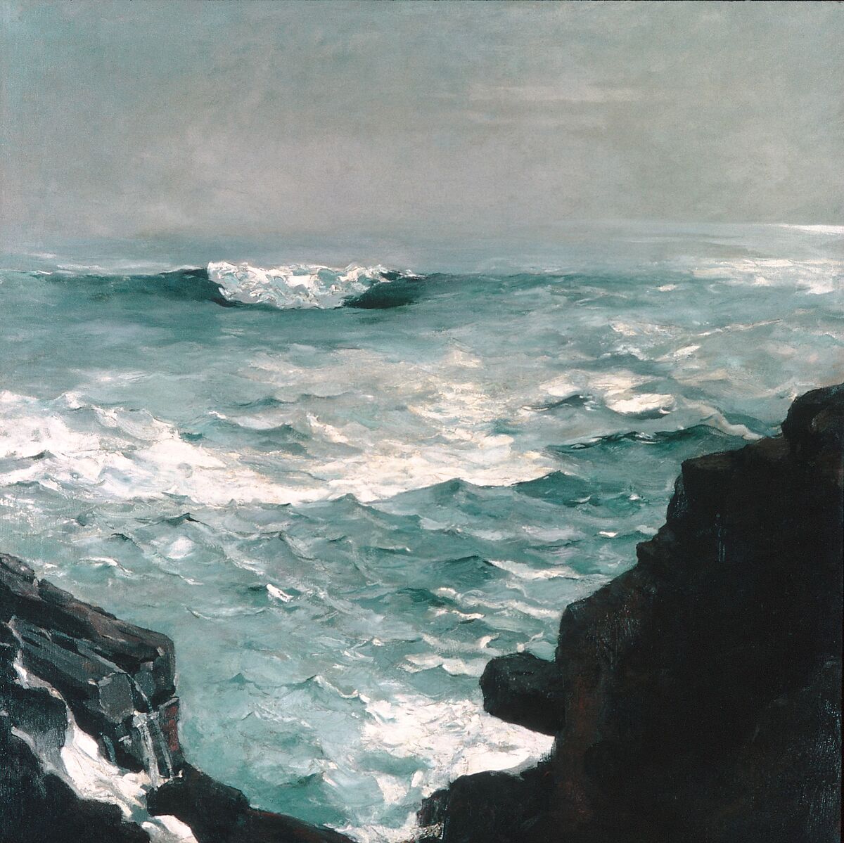 Cannon Rock, Winslow Homer (American, Boston, Massachusetts 1836–1910 Prouts Neck, Maine), Oil on canvas, American 