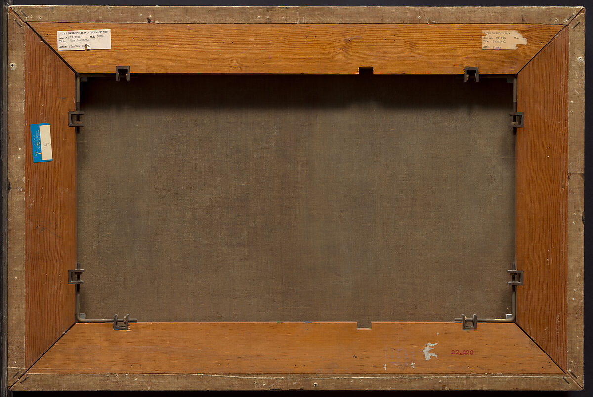 Dressing for the Carnival, Winslow Homer (American, Boston, Massachusetts 1836–1910 Prouts Neck, Maine), Oil on canvas, American