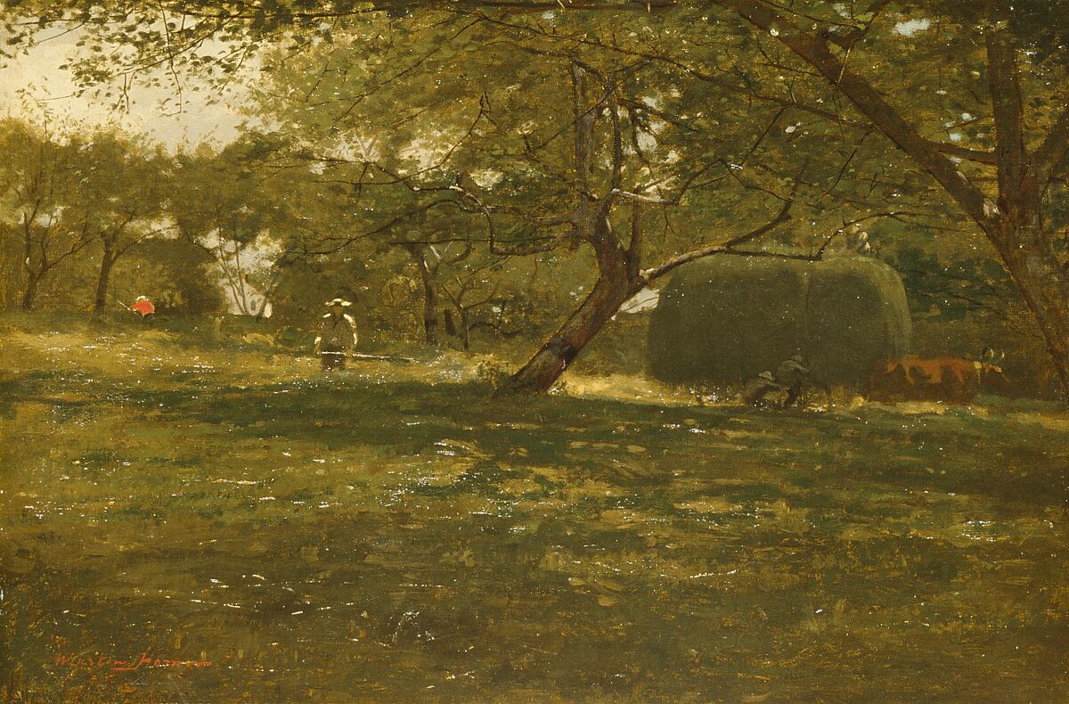 Harvest Scene, Winslow Homer (American, Boston, Massachusetts 1836–1910 Prouts Neck, Maine), Oil on canvas, American 