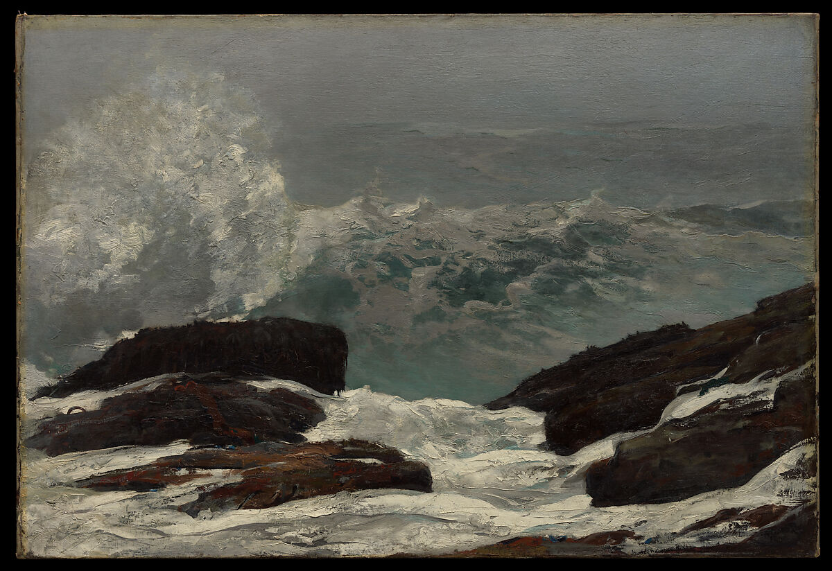 Maine Coast, Winslow Homer (American, Boston, Massachusetts 1836–1910 Prouts Neck, Maine), Oil on canvas, American 