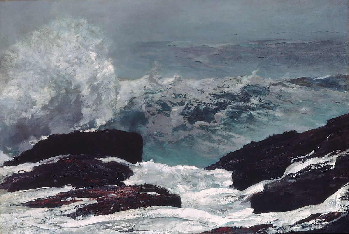 Maine Coast, Winslow Homer (American, Boston, Massachusetts 1836–1910 Prouts Neck, Maine), Oil on canvas, American