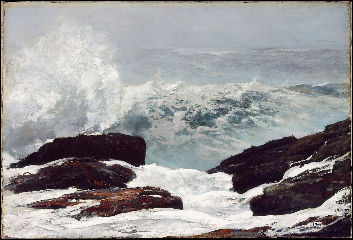 Maine Coast, Winslow Homer (American, Boston, Massachusetts 1836–1910 Prouts Neck, Maine), Oil on canvas, American