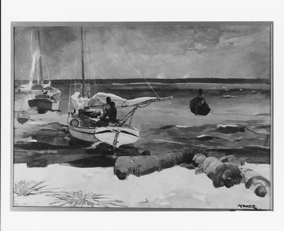 Nassau, Winslow Homer (American, Boston, Massachusetts 1836–1910 Prouts Neck, Maine), Watercolor and graphite on off-white wove paper, American
