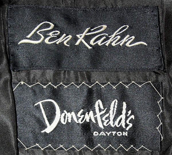 Coat, Ben Kahn Furs (American, founded 1921), a) fur, synthetic; b) leather, metal, American