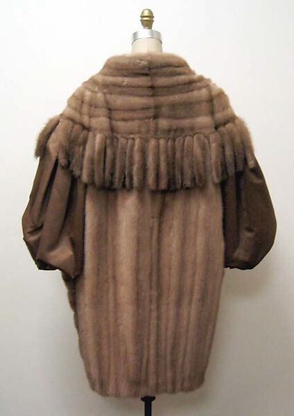 Coat, Christian Lacroix (French, born 1951), fur, silk, French