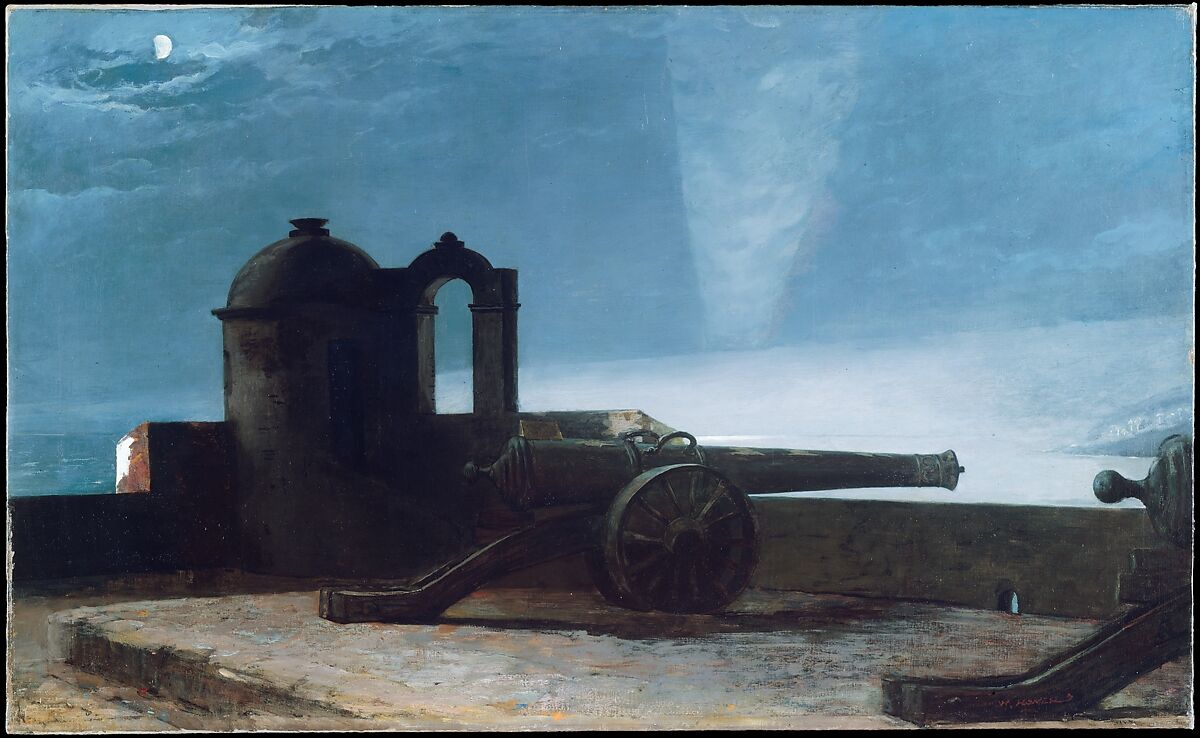 Searchlight on Harbor Entrance, Santiago de Cuba, Winslow Homer (American, Boston, Massachusetts 1836–1910 Prouts Neck, Maine), Oil on canvas, American