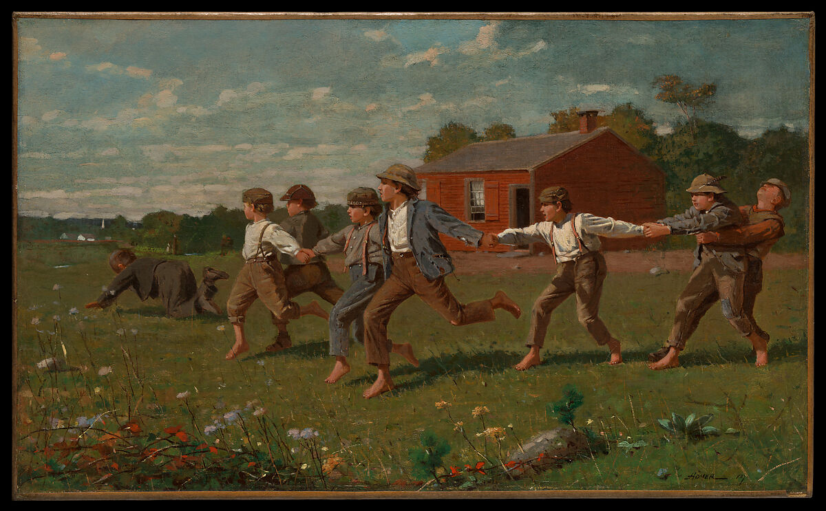 Snap the Whip, Winslow Homer  American, Oil on canvas, American