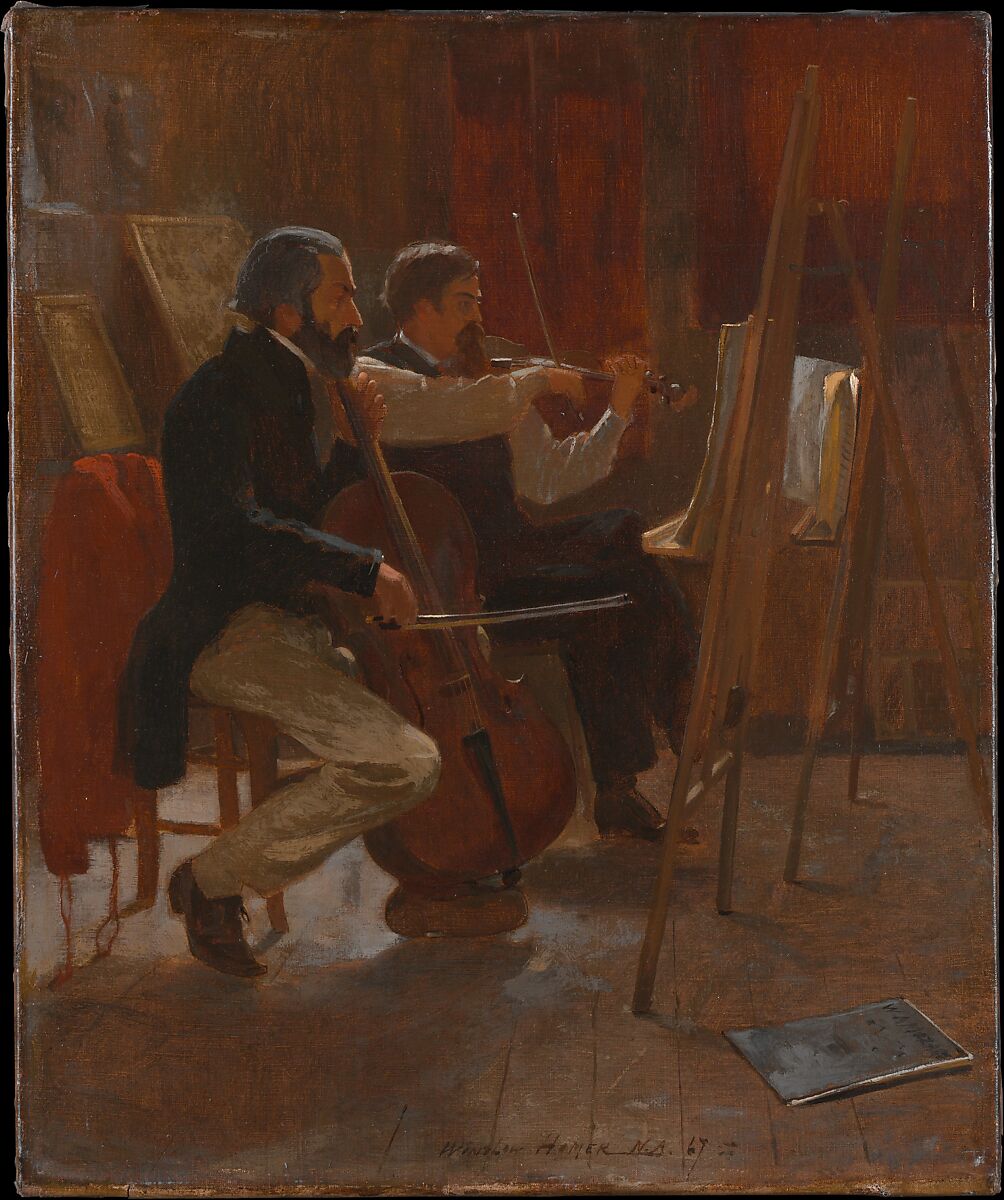 The Studio, Winslow Homer (American, Boston, Massachusetts 1836–1910 Prouts Neck, Maine), Oil on canvas, American 