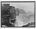 Cliffs at Moher, Charles Hopkinson (1869–1962), Watercolor on paper, American