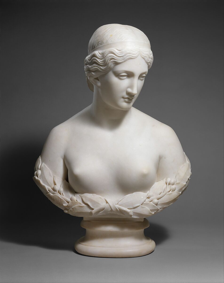 Daphne, Harriet Goodhue Hosmer (1830–1908), Marble, American 